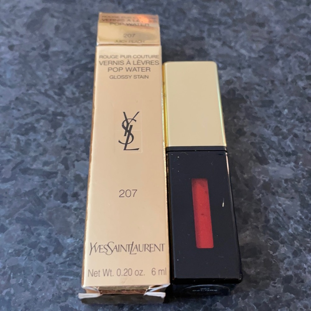YSL Glossy stain # 207 juicy peach